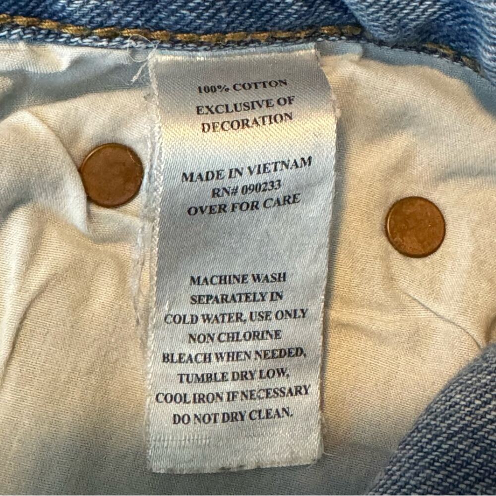 PLAYBOY by Pacsun High Waisted Rainbow Distressed Booty Boyfriend Jeans Size 23 - Picture 7 of 8